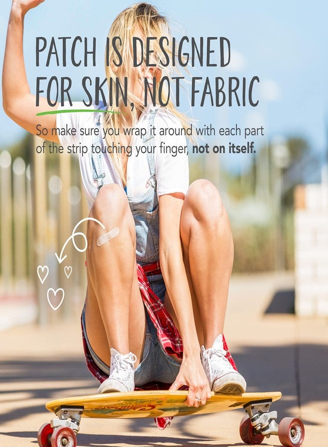 باتش ضمادات باتش للأطفال الصديقة للبيئة المصنوعة من الخيزران لعلاج الخدوش والجروح، مضادة للحساسية، للعناية بالجروح للبشرة الحساسة، قابلة للتحلل الحيوي، خالية من اللاتكس، خالية من البلاستيك، بدون نفايات، زيت جوز الهند، 25 قطعة (عبوتان) - Image 4